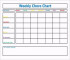 Chore Chart Template Free