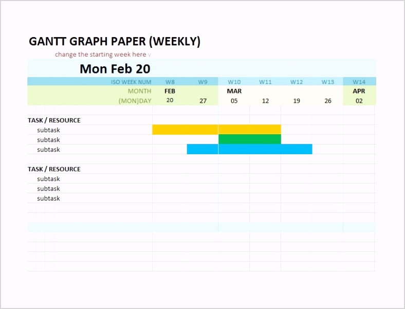 Grantt Chart Template 15