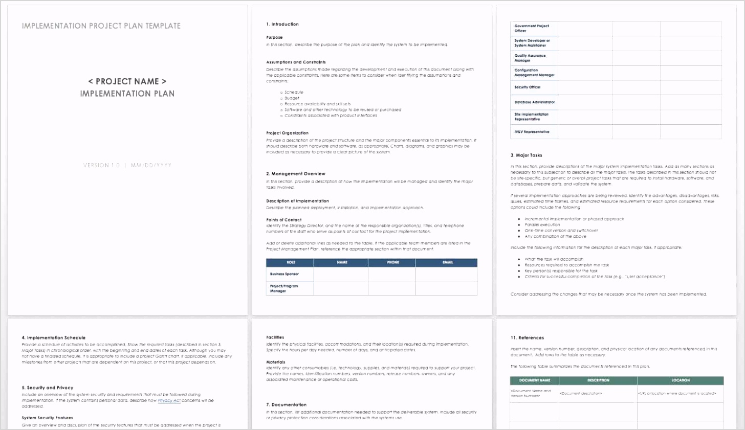 Free Project Plan Templates for Word IC Implementation Project Plan Template WORD