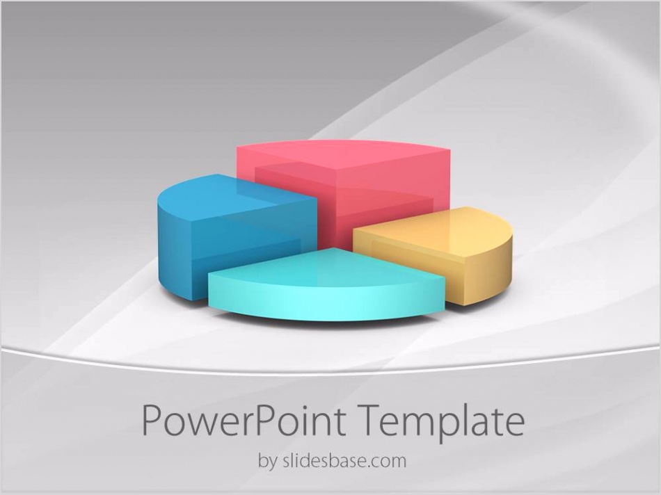 3D pie chart graph business diagram colorful professional powerpoint template Slide1 1