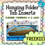 Hanging Folder Label Template