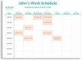 Free Excel Templates For Scheduling Employees