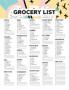 Free Printable Blank Grocery List